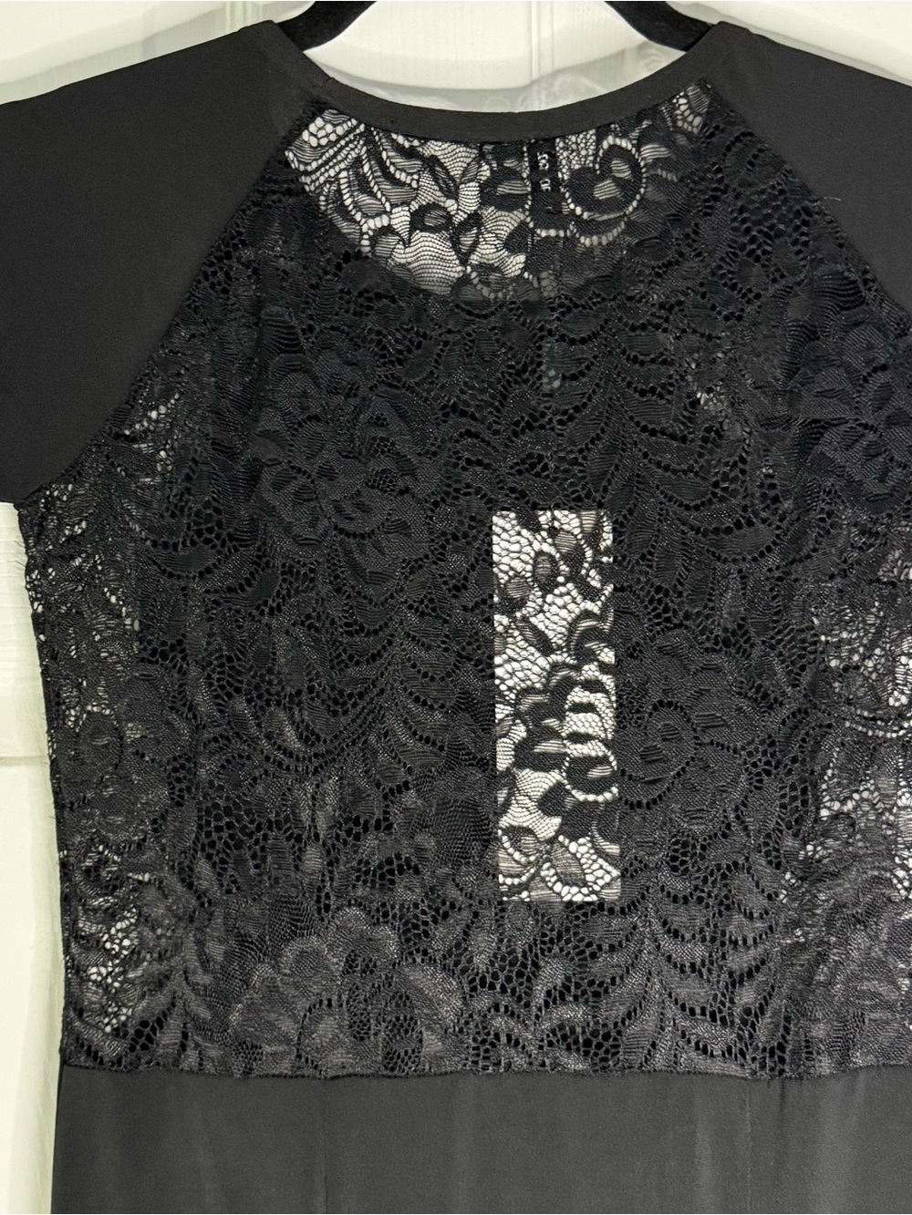 Practice Dance Dress Latin Ballroom Tango Lace Panels Black Medium NWT - Picture 7 of 9